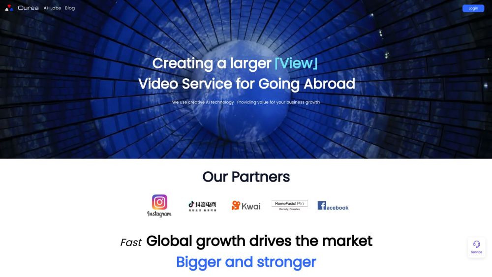 Ourea | Global video AI generation platform Website screenshot