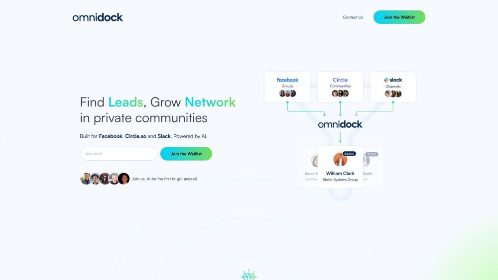 OmniDock Website screenshot