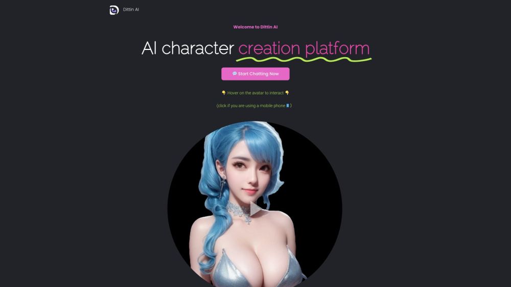 Dittin AI Website screenshot