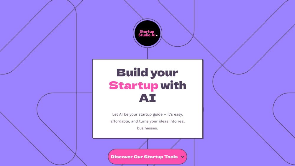 Build Your Startup With AI Website screenshot