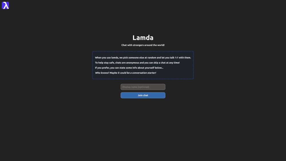 Lamda Website screenshot