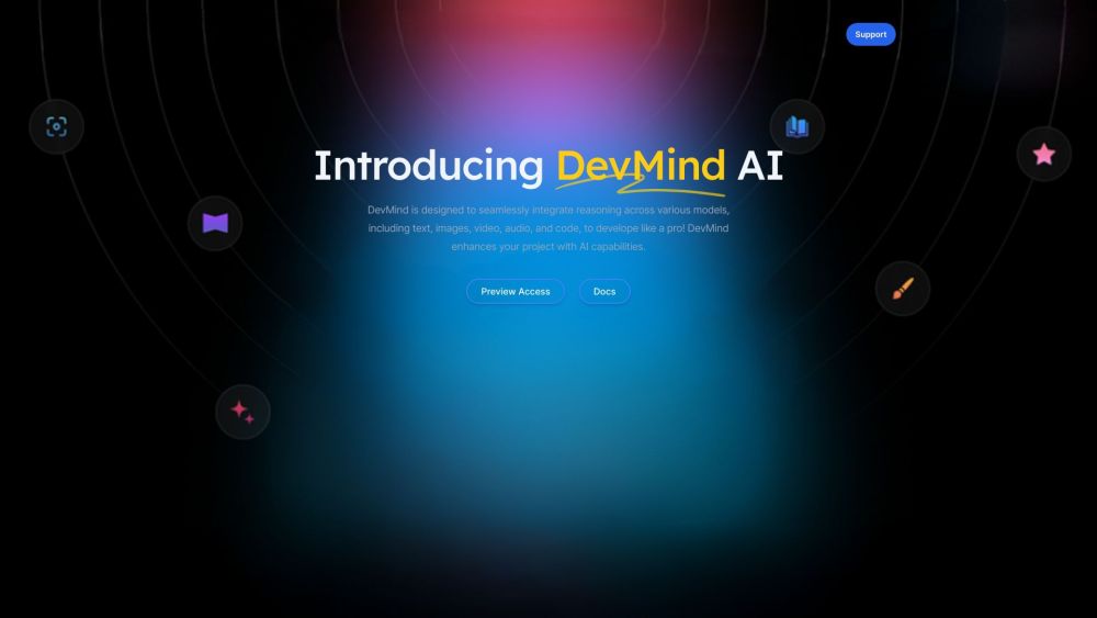 DevMind Website screenshot