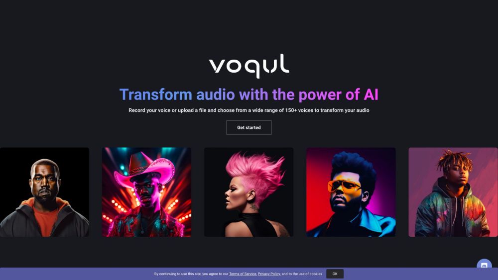 Voqul Website screenshot