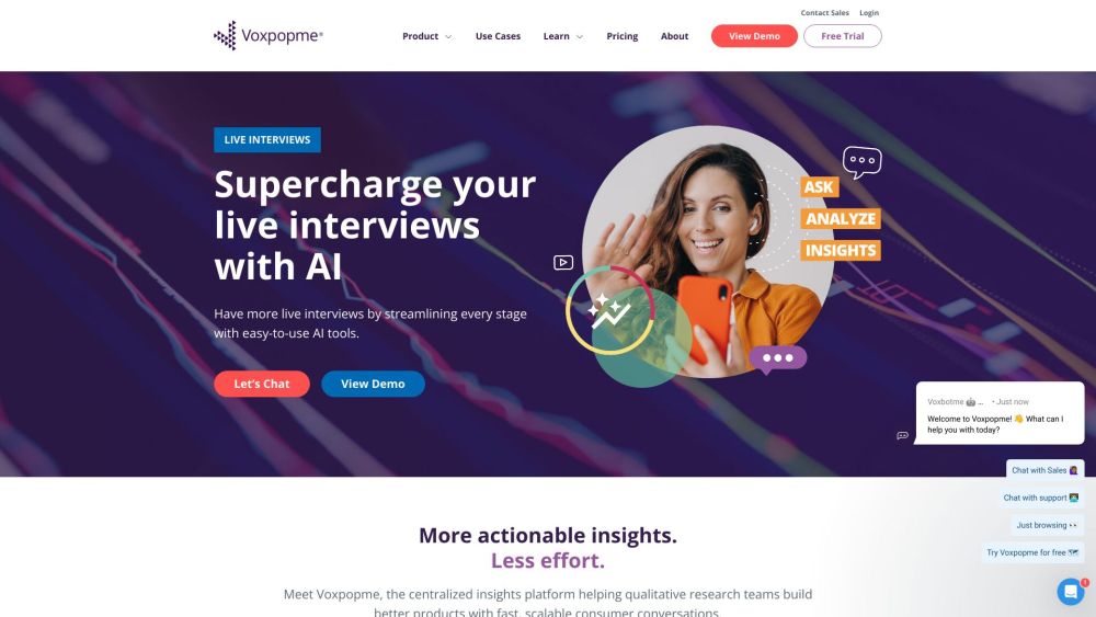 Voxpopme Website screenshot