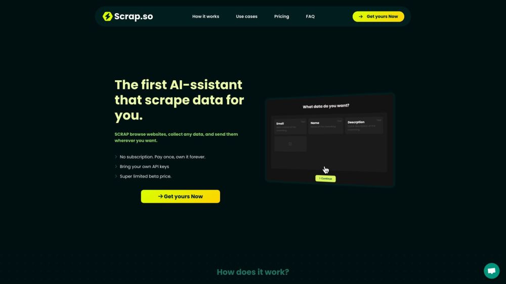 Scrap.so Website screenshot