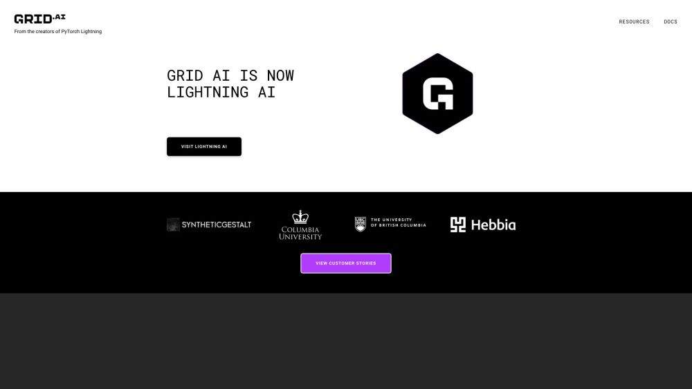 Grid.ai Website screenshot