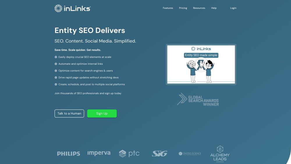 InLinks® Entity SEO Tool - InLinks Website screenshot