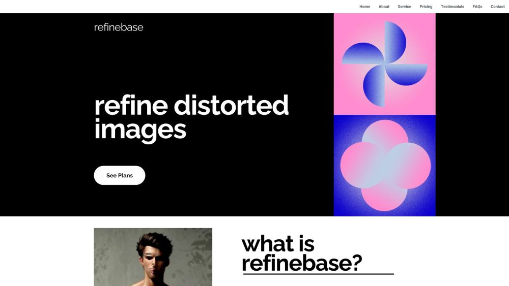 RefineBase Website screenshot