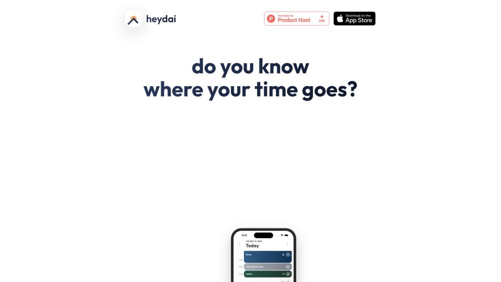 heydai Website screenshot