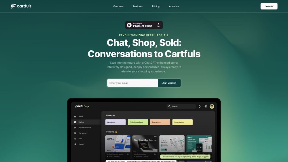 Cartfuls Website screenshot