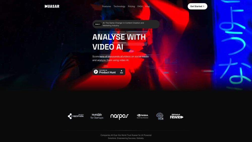 Kuasar Video Website screenshot