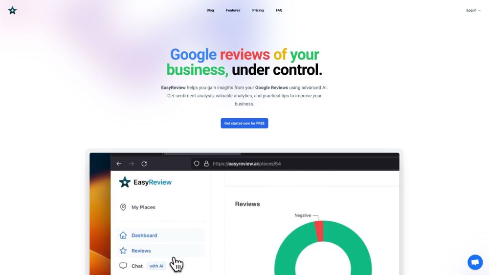 EasyReview Website screenshot