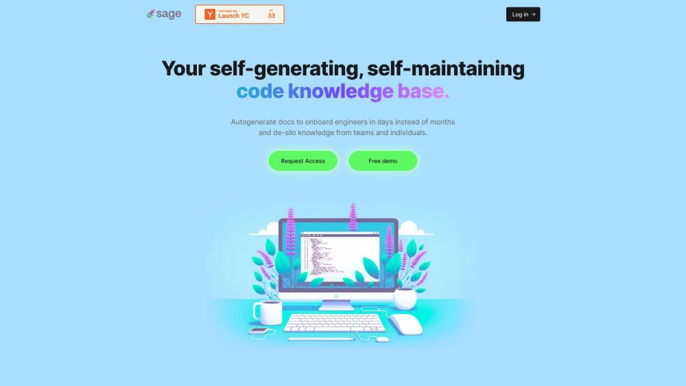 Sage AI Website screenshot