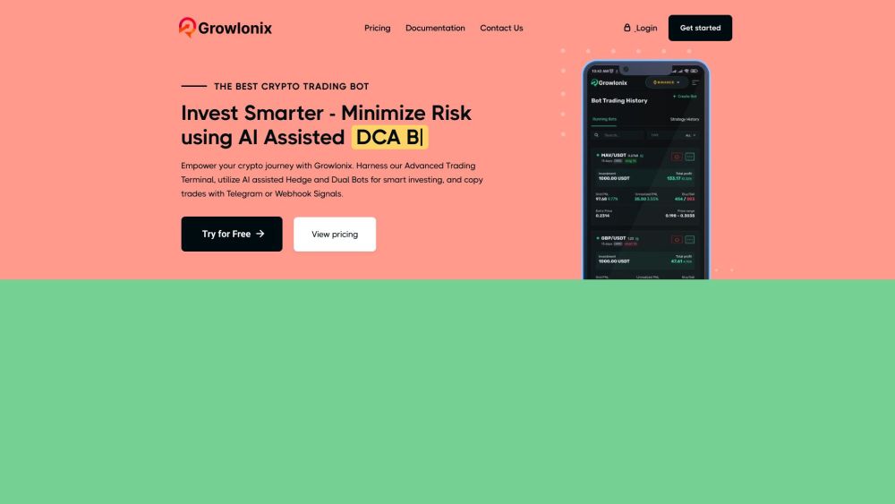 Growlonix Website screenshot