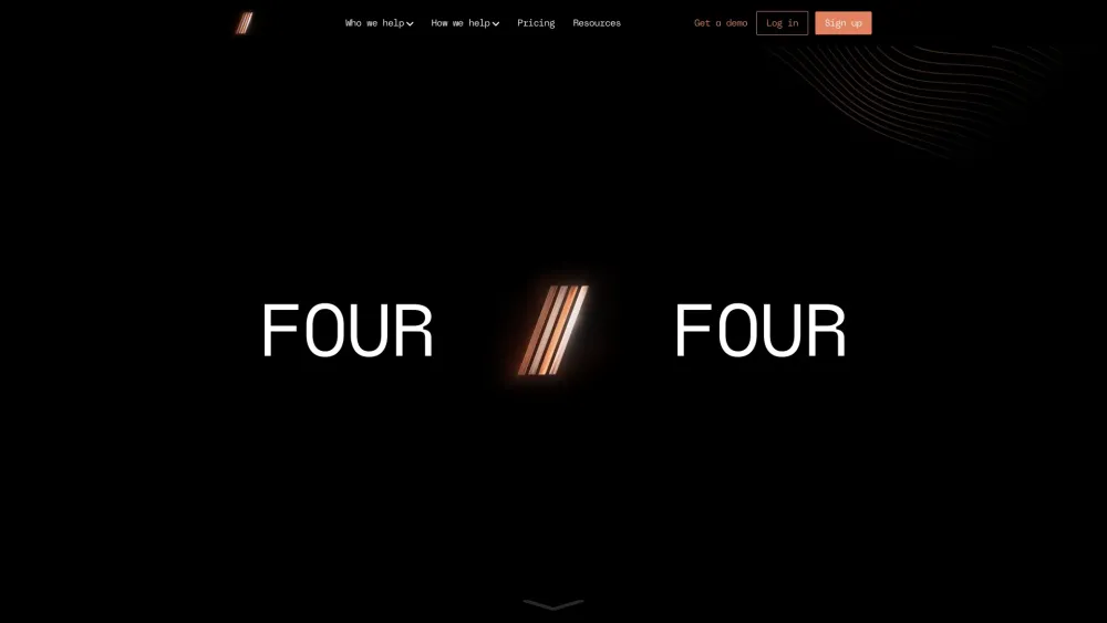 Four/Four Website screenshot