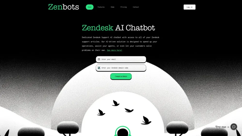 Zenbots Website screenshot