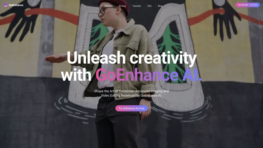 GoEnhance AI Website screenshot