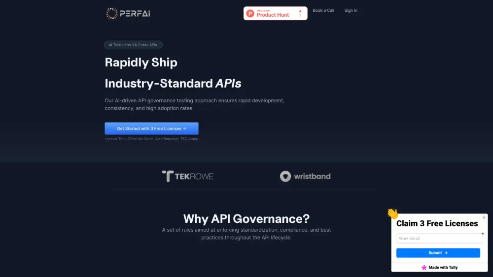 Rapidly Ship Industry-Standard APIs Website screenshot