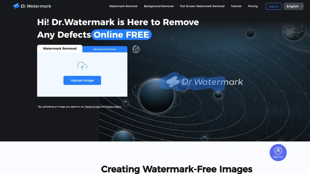 Dr. Watermark Website screenshot