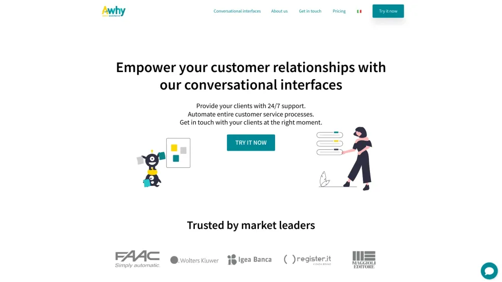 Awhy Website screenshot