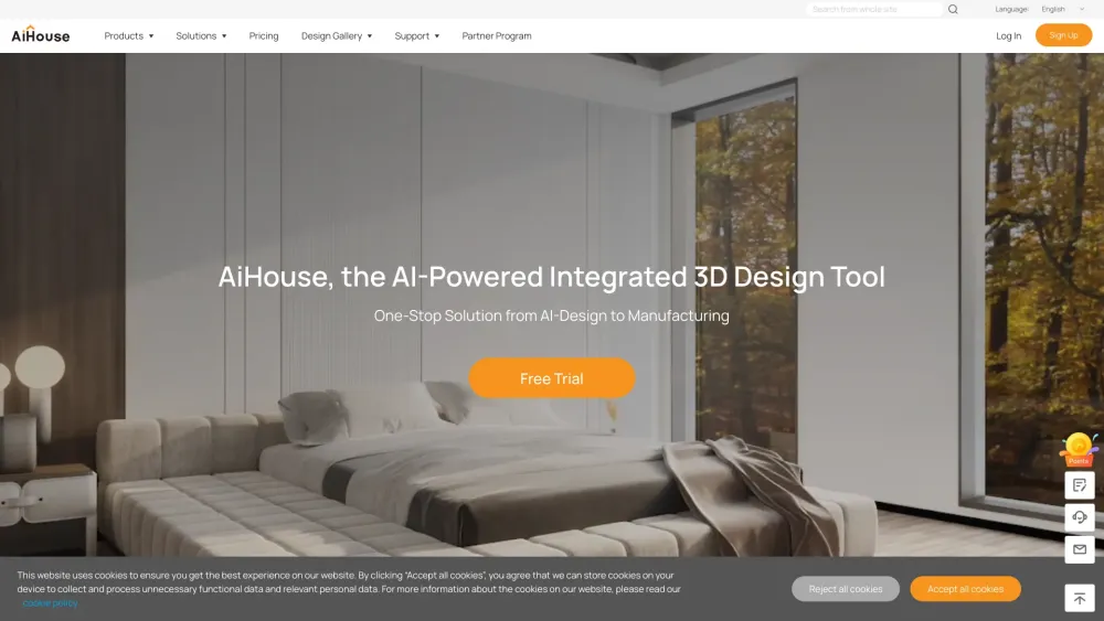 AiHouse Website screenshot