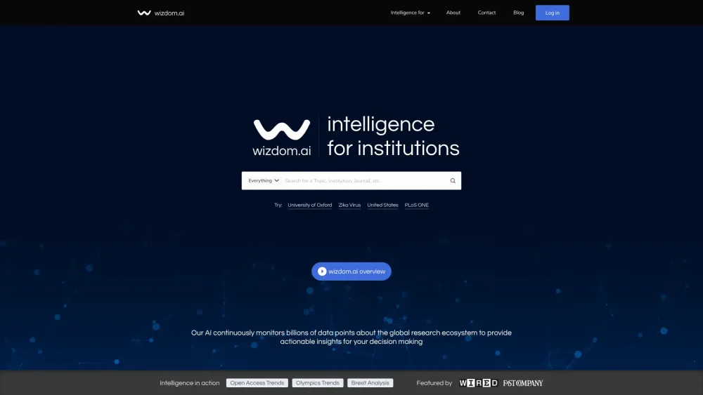 wizdom.ai Website screenshot