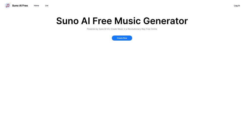 Suno AI Free Website screenshot