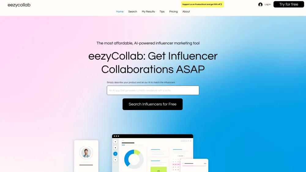 eezyCollab Website screenshot