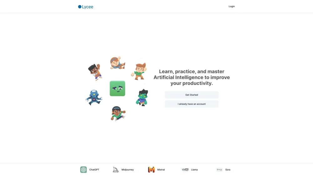 Lycee AI Website screenshot