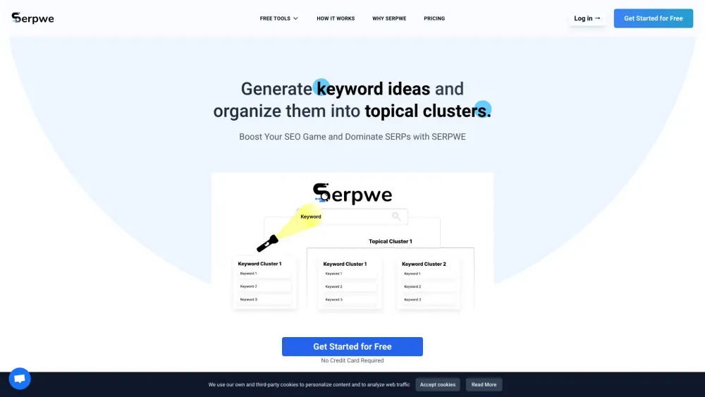 Serpwe Website screenshot