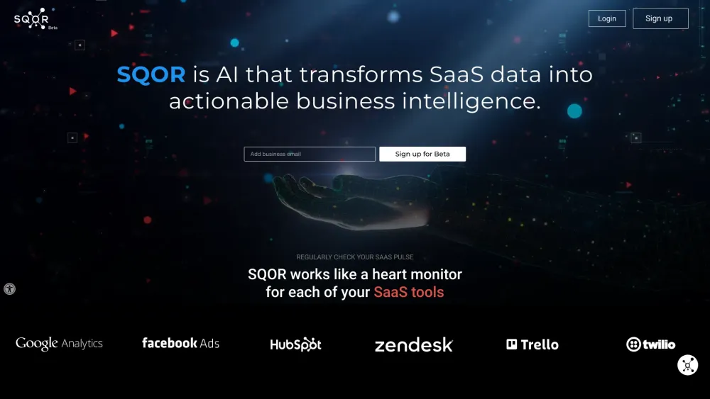 SQOR Website screenshot