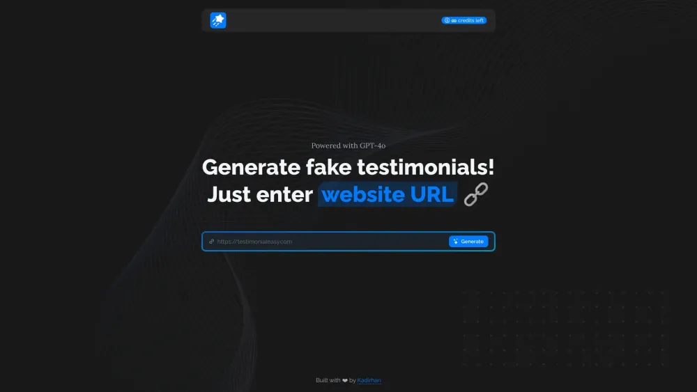 TestimonialEasy Website screenshot