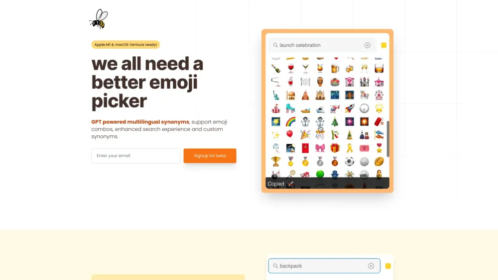 Emojibu Website screenshot