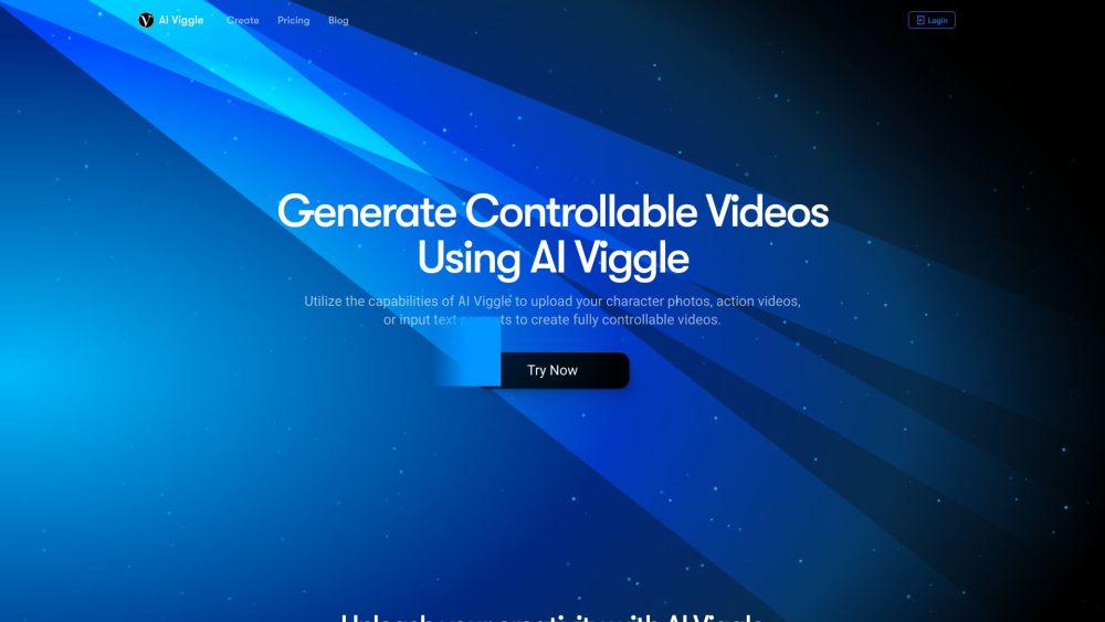 AI Viggle Website screenshot