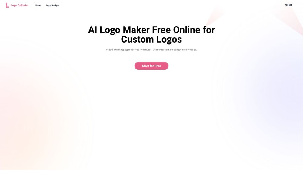 LogoGalleria : AI Logo Maker with Precision Free Online Website screenshot