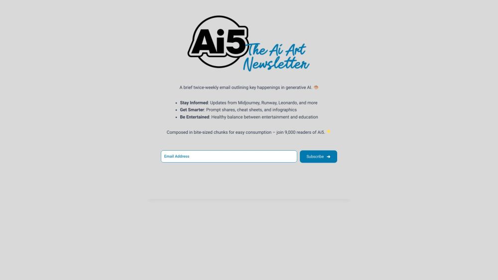 Ai5 Website screenshot