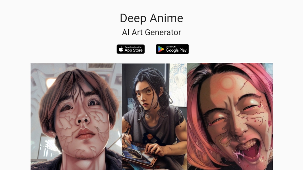 Deep Anime Website screenshot