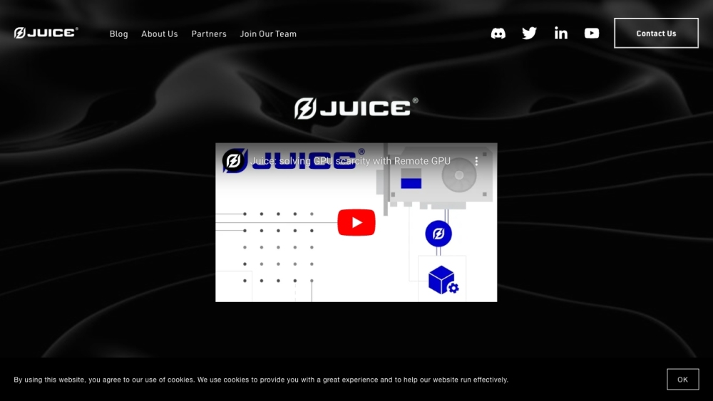 Juice Labs Website screenshot