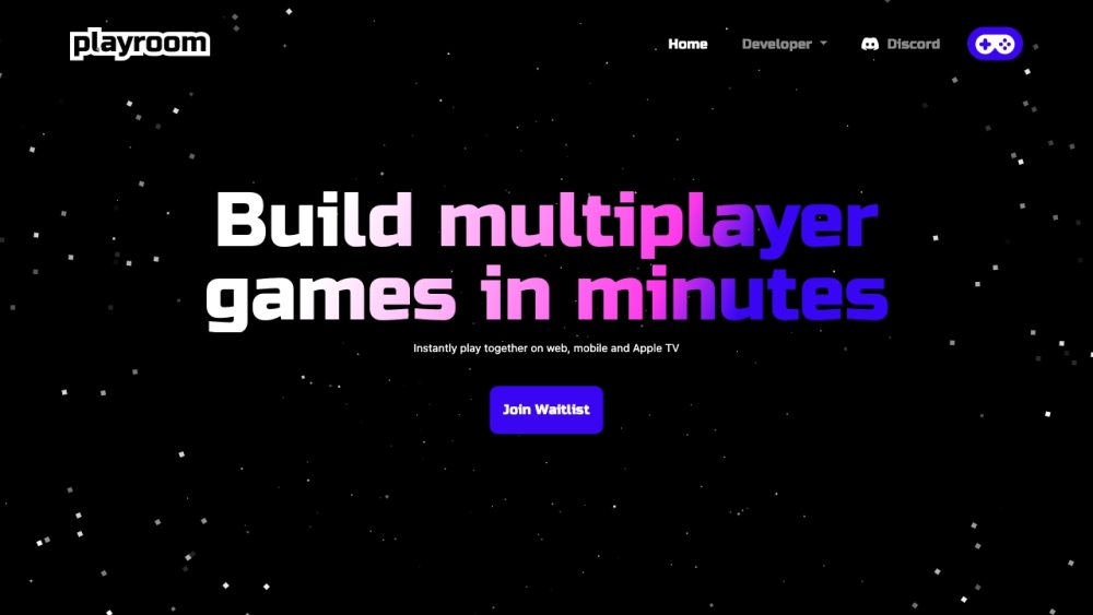 Playroom - Build Multiplayer Games in Minutes Website screenshot