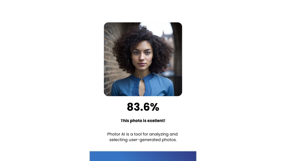 Photo Rater AI Website screenshot