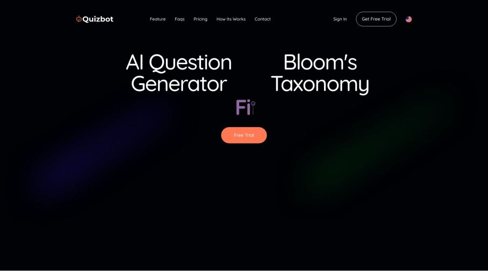 QuizBot.ai Website screenshot