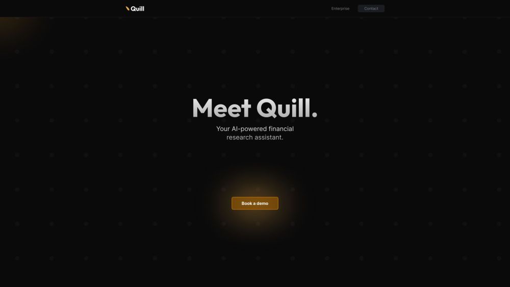 Quill AI Website screenshot