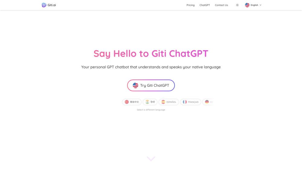 Giti.ai Website screenshot