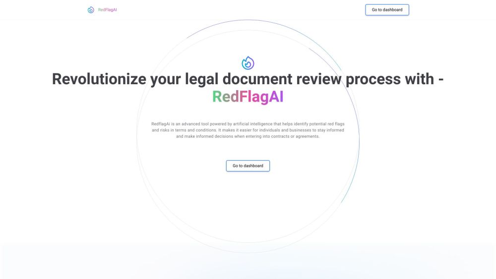 RedFlag AI Website screenshot