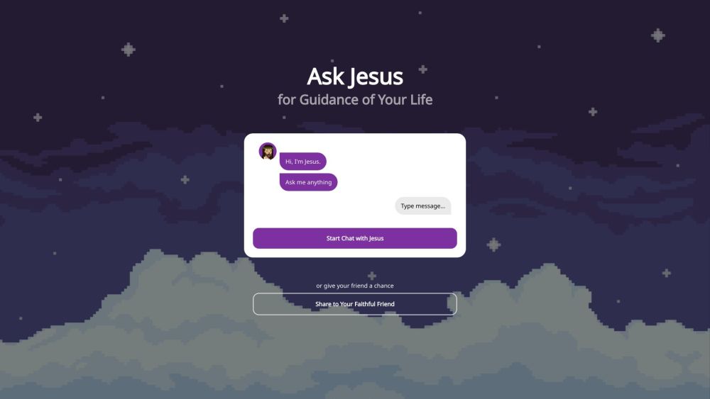 AskJesus Website screenshot