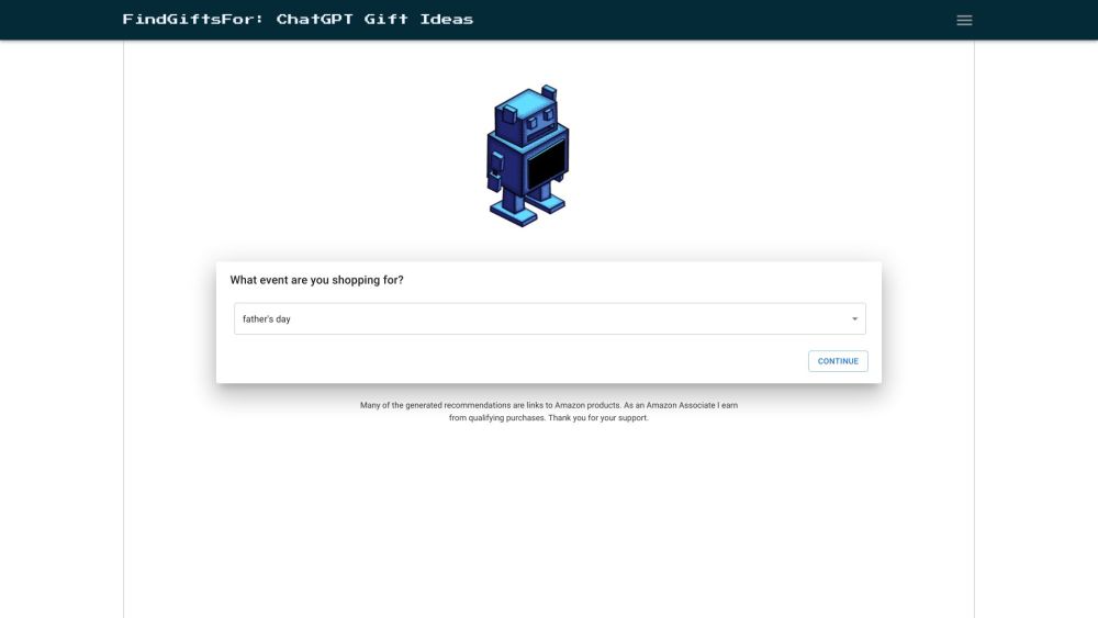 GiftGPT Website screenshot