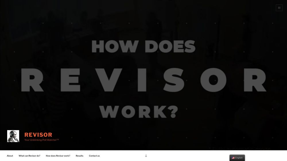 REVISOR - Your Unblinking Poll Watcher Website screenshot