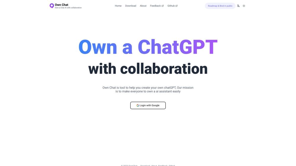 Own Chat Website screenshot