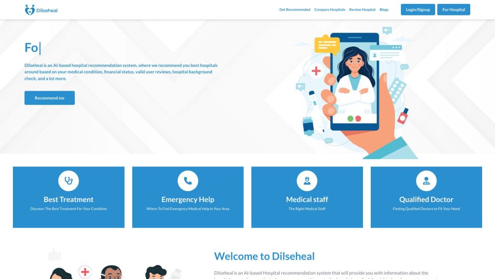 Dilseheal Website screenshot