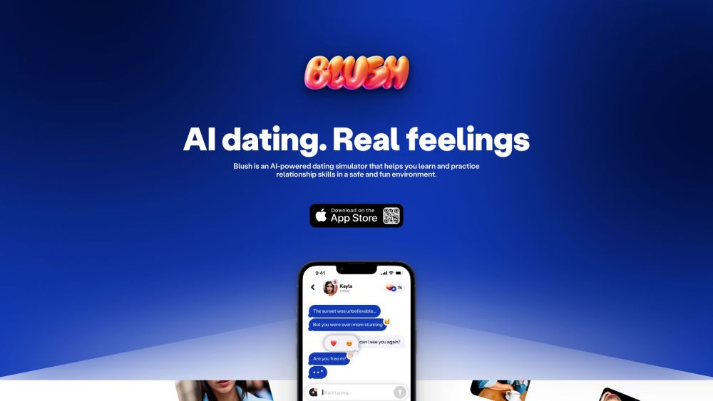 Blush Website screenshot